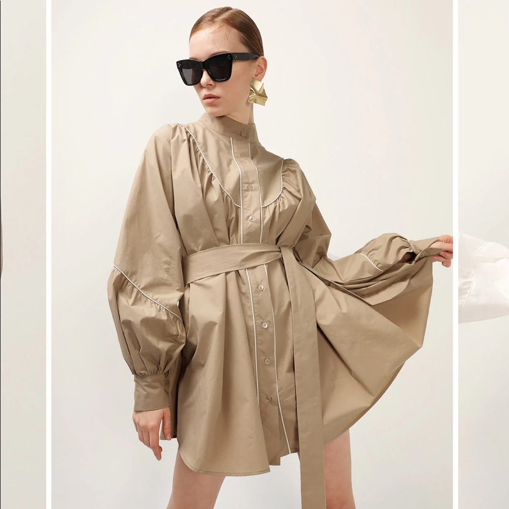 Storets khaki trench dress